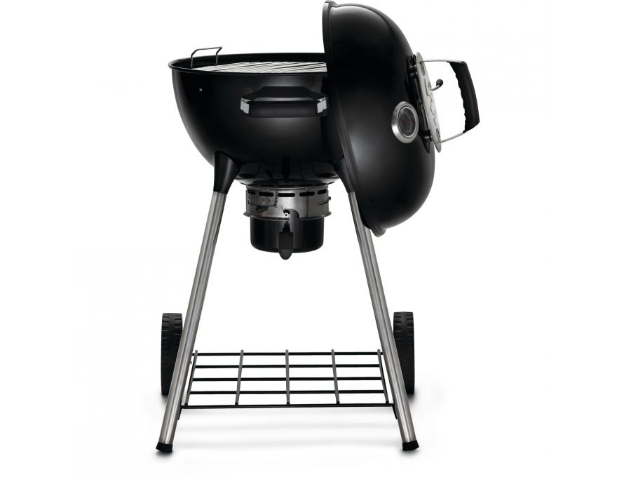 Grill węglowy 18" Premium Charcoal Kettle czarny  47 cm + zestaw (komin do rozpalania #67802, węgiel drzewny 3 kg #67107, podpałka 100 szt. #67052) - 4